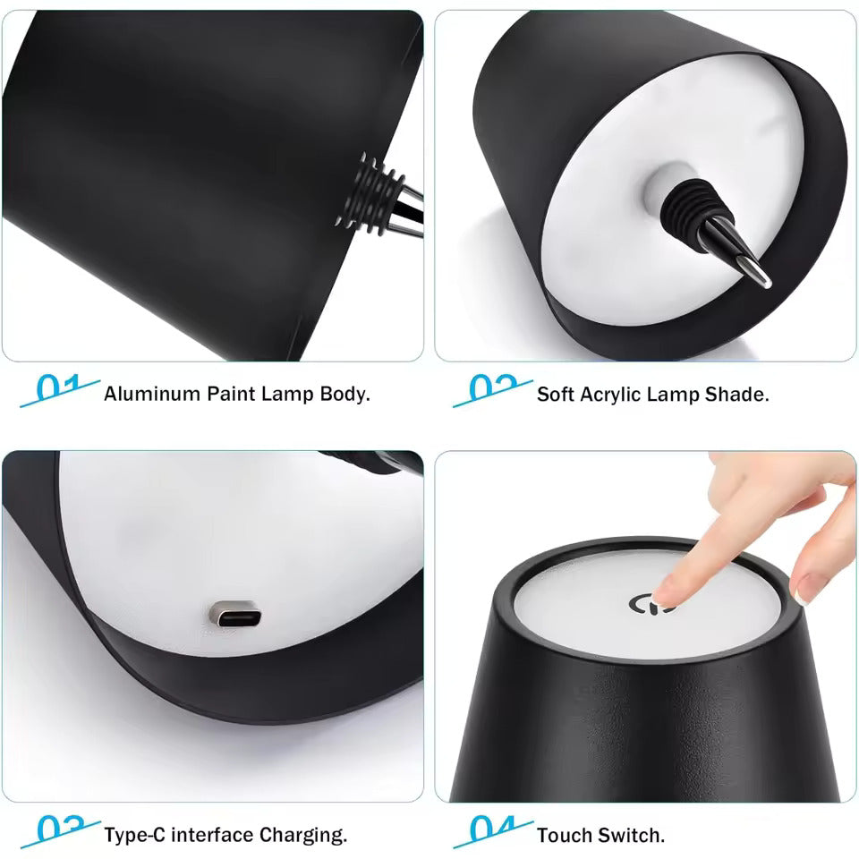 LED Bottle Table Lamp ViralGalleria.com