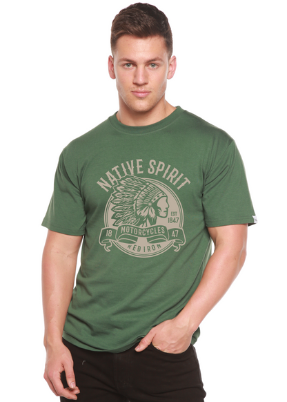 Native Spirit Spun Bamboo® Men's Bamboo Viscose/Organic Cotton Short Sleeve Graphic T-Shirt Spun Bamboo