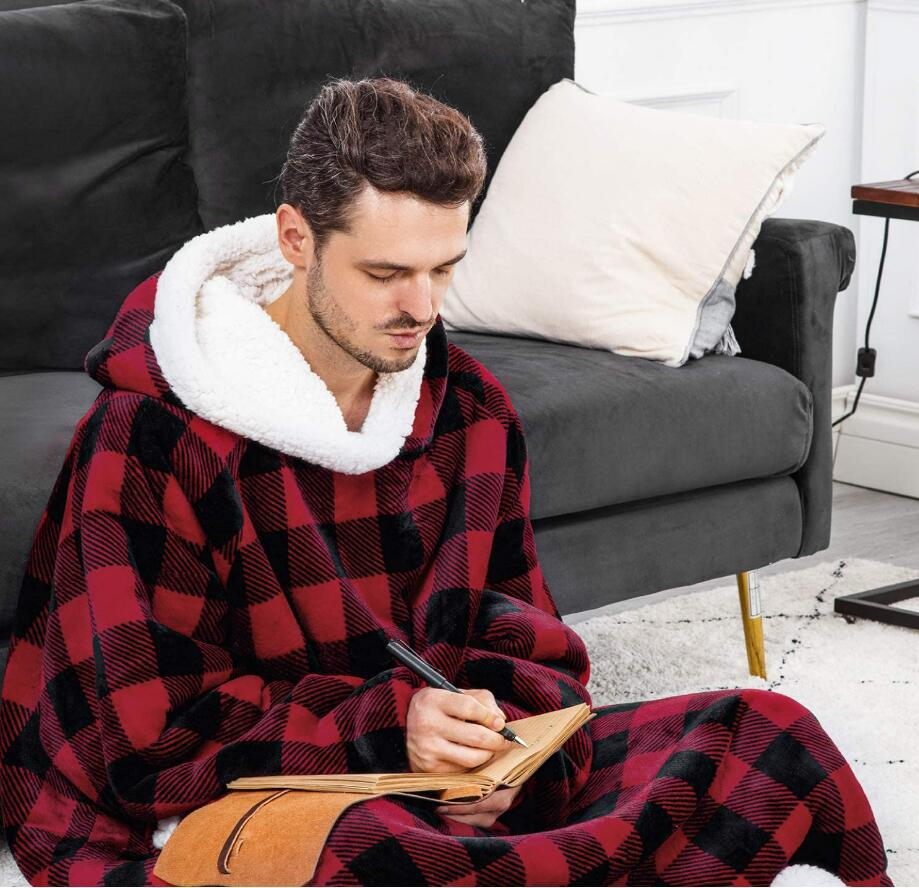 Oversized Wool Hoodie Blanket ViralGalleria.com