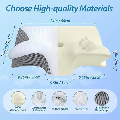 Memory Foam Cervical Pillow ViralGalleria.com
