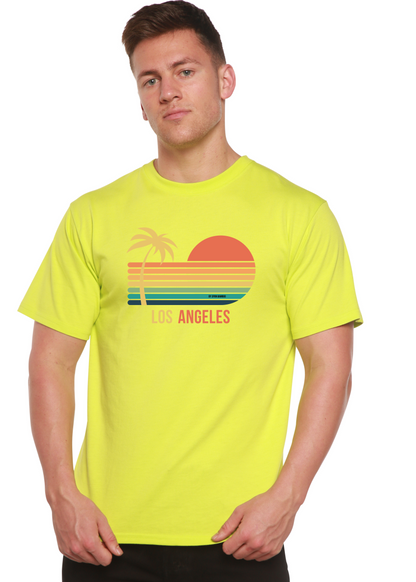 Los Angeles Unisex Bamboo Viscose/Organic Cotton Short Sleeve Graphic T-Shirt Spun Bamboo