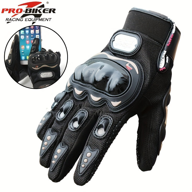 Suitable For Motorcycles, Road Bikes, Off-road Motorcycles, Spring, Summer, Autumn, And Winter Unisex Finger Touch Screen Gloves For Men And Women, Breathable Cycling Gloves, Motorcycle Gloves, Bicycle Gloves. NovaCart