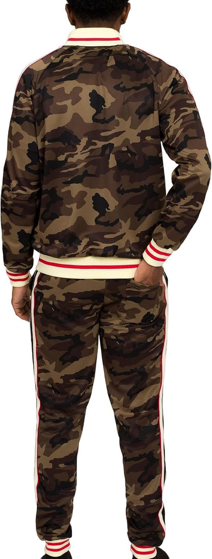 Men'S G-Striped Tracksuit Set ST575 - Camo - Large
