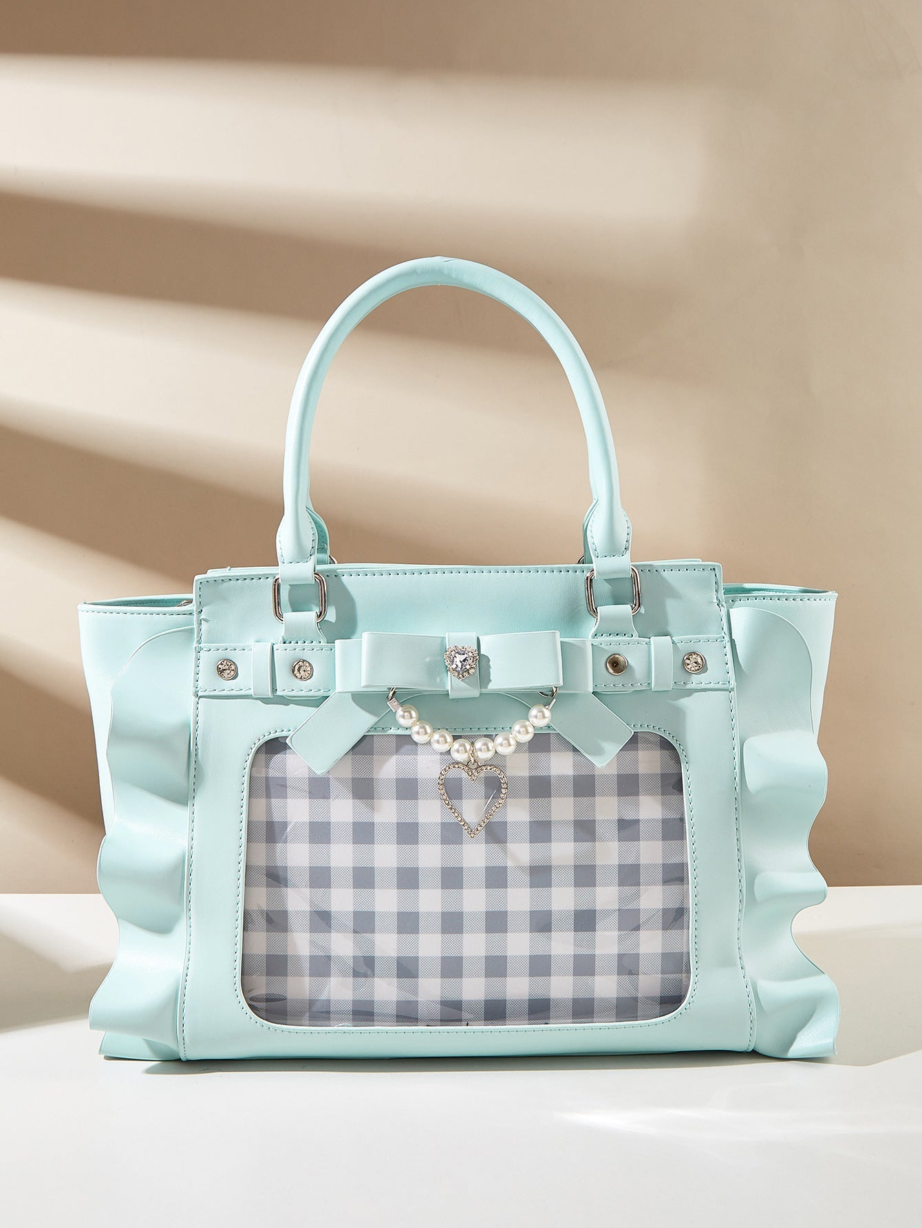Love Handbag Lace Pearl Women's Messenger Bag See size chart under “more details” The Fashion Celestial