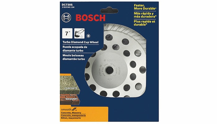 BOSCH DC730S 7 In. Turbo Diamond Cup Wheel VM Hardware