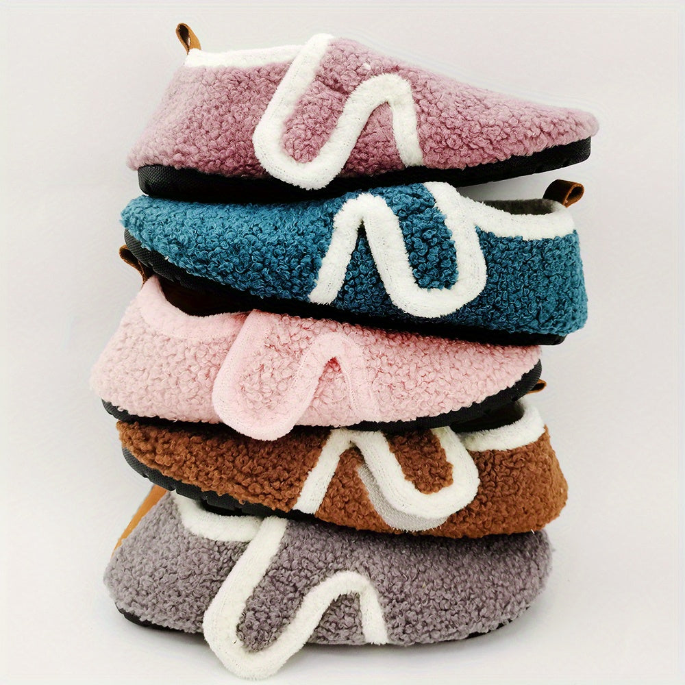 2022 New Spring Winter Cute Girl Home Shoes Thicken Soft Sole Baby Socks Shoes Toddler Warm Lightweight Floor Shoes Little Kids Fashion Faux Fur NovaCart