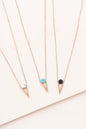 Tensly Point Stone Necklace | Rose Gold (14K) Shop Style & More | Fresh Looks, Everyday Deals & Free Shipping