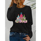 Women’s Long Sleeve Merry Christmas T-Shirt – Cute Christmas Tree Graphic Tee FitiqueFit
