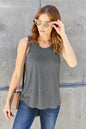 Basic Bae Full Size Round Neck Curved Hem Tank New Era Fashion LLc