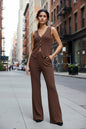 Beach Bohemian Wide-Leg Pants Set | Sleeveless Two-Piece FitiqueFit