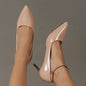 Women's Solid Color Stiletto Heels, Elegant Pointed Toe Work Pumps, Lightweight Dress Pumps NovaCart
