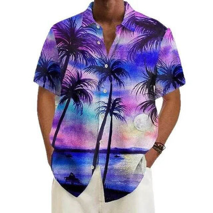Men's Floral Print Casual Shirt with Unique Design SnagBag