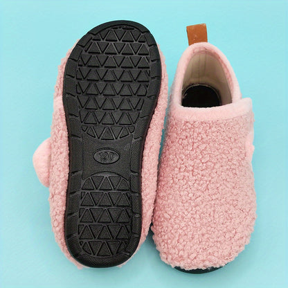 2022 New Spring Winter Cute Girl Home Shoes Thicken Soft Sole Baby Socks Shoes Toddler Warm Lightweight Floor Shoes Little Kids Fashion Faux Fur NovaCart