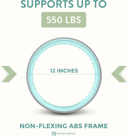 Back Roller & Yoga Wheel - Relieve Lower & Upper Back Pain & Stiffness - Therapeutically Stretch, Mobilize & Decompress Your Spine - Increase Mobility, Flexibility & Alignment