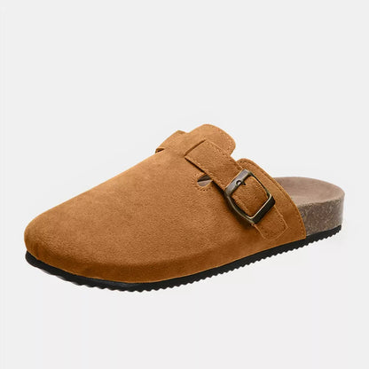 Suede Closed Toe Buckle Slide New Era Fashion LLc