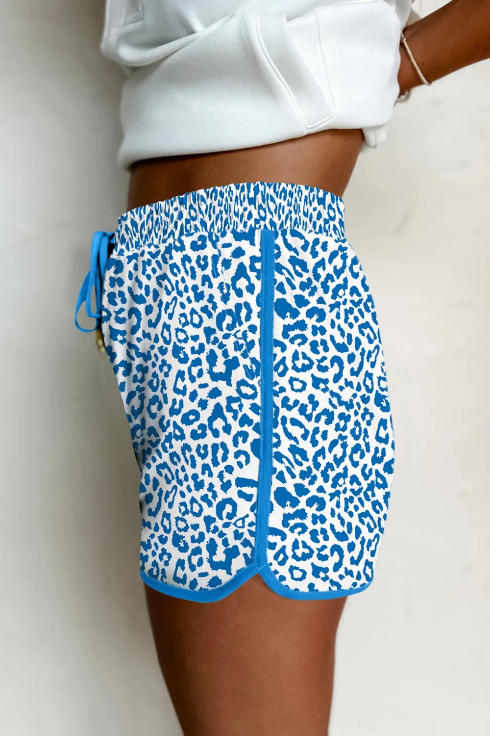 Leopard Drawstring Shorts – Comfortable and Stylish Fit See size chart under “more details” The Fashion Celestial