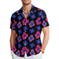 Men's Floral Print Casual Shirt with Unique Design SnagBag