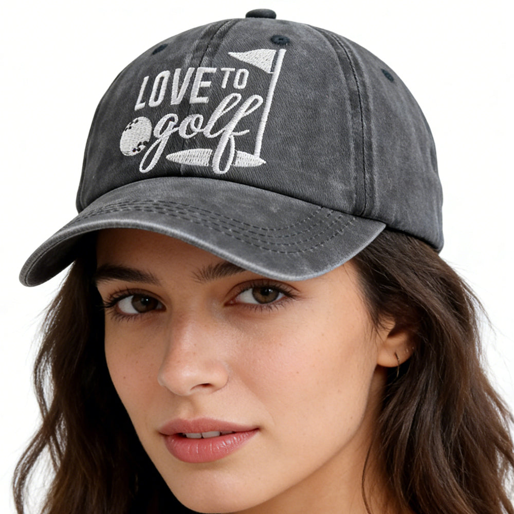 Golf Baseball Caps – Adjustable Embroidered Cotton Hats FitiqueFit