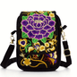 Women's Embroidered Crossbody Bag, Mini Shoulder Bag, Portable Double-Layer Wallet, Phone Pouch NovaCart