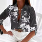 Women’s Stripe Print Long-Sleeve Blouse FitiqueFit