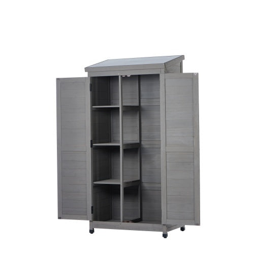 Outdoor Lockers  Metal Tops, Garden Storage Sheds, Outdoor Wood High Canopy For Patio Patio Terraces New Era Fashion LLc