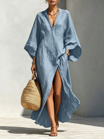 Women's Batwing Sleeve Loose Maxi Resort Dress FitiqueFit