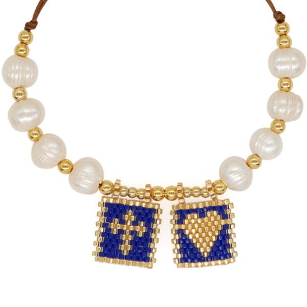 Sacred Freshwater Pearl Scapular Bracelet Shop Style & More | Fresh Looks, Everyday Deals & Free Shipping