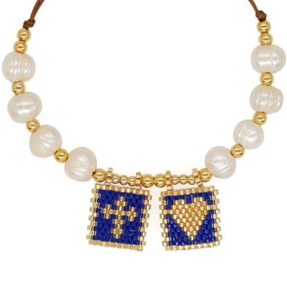 Sacred Freshwater Pearl Scapular Bracelet Shop Style & More | Fresh Looks, Everyday Deals & Free Shipping