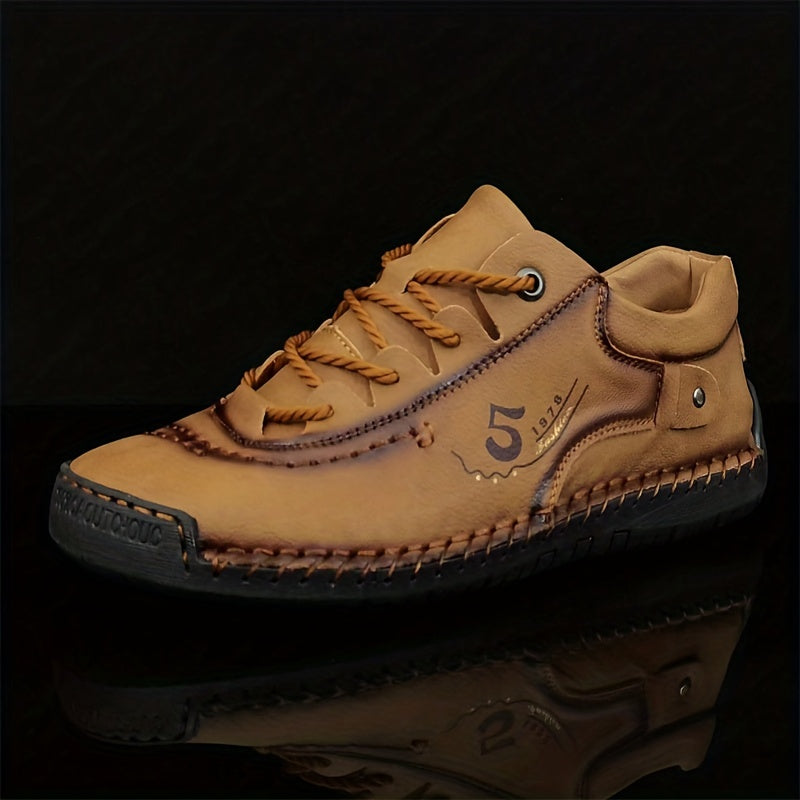 Men's Handmade Stitching Casual Shoes Flats Outdoor Walking Sneakers NovaCart