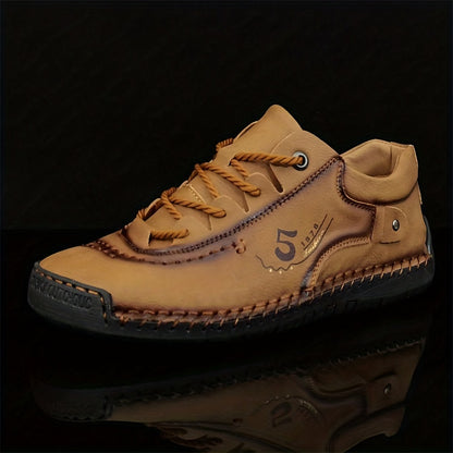 Men's Handmade Stitching Casual Shoes Flats Outdoor Walking Sneakers NovaCart