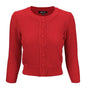 Cute Pattern Cropped Cardigan Sweater  3/4 Sleeve Shop Style & More | Fresh Looks, Everyday Deals & Free Shipping