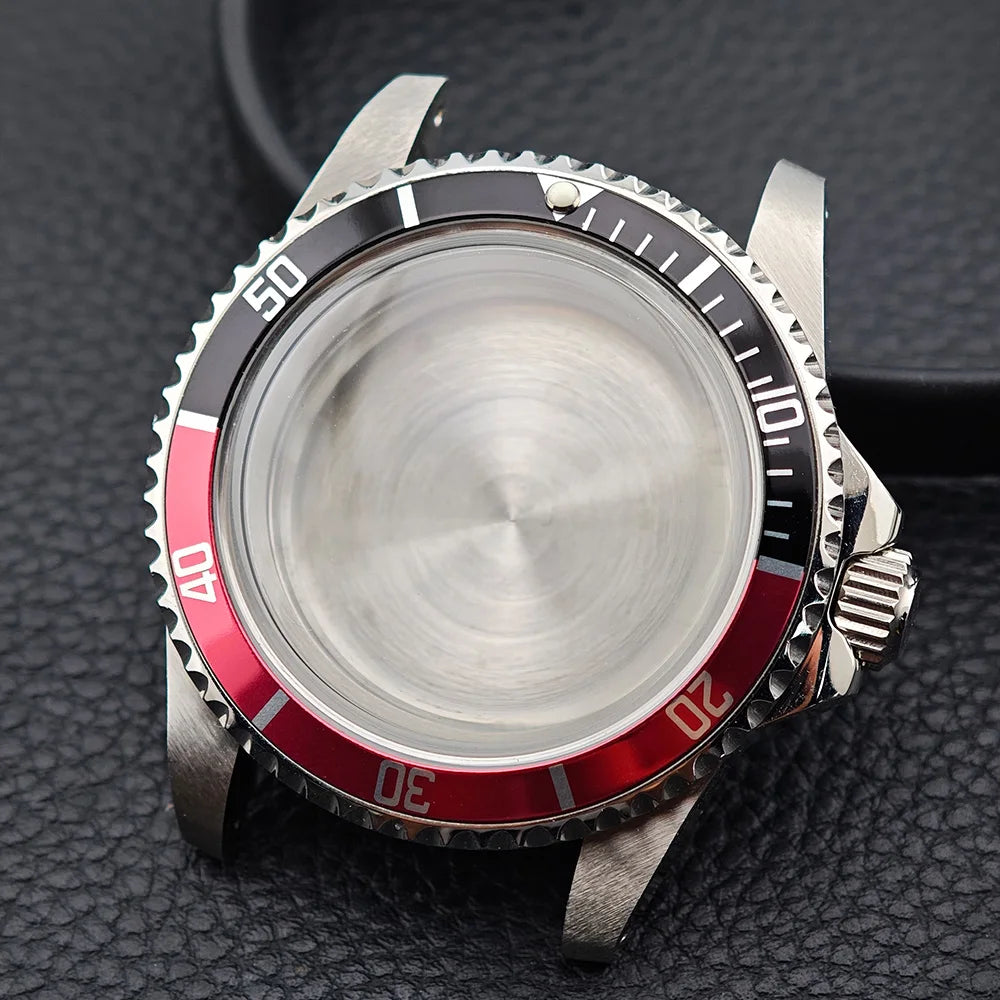 39.5MM Men'S Vintage Case Sapphire Glass FIT NH35 NH36 Movement for Retro Watch Case Watch Strap Watch Accessories