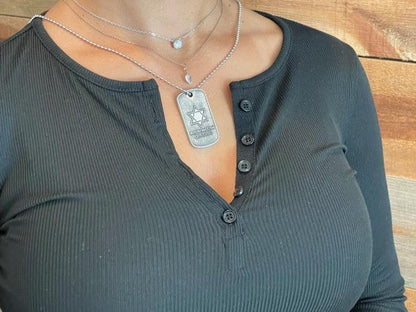Star of David Military Necklace - Am Israel Chai / Shop Style & More | Fresh Looks, Everyday Deals & Free Shipping