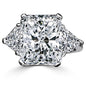 3CT Diamond Veneer Three Stone 14K Gold Engagement Ring. 635R71337K-3CT