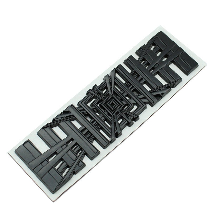 3D Metal Letter Emblem Badge | Multiple Styles | 3M Adhesive | Custom Lettering Tesery Official Store