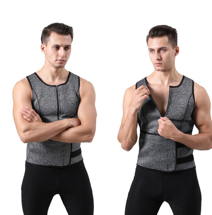 Men's Adjustable Compression Tank Top, Men's Waist Trainers NovaCart