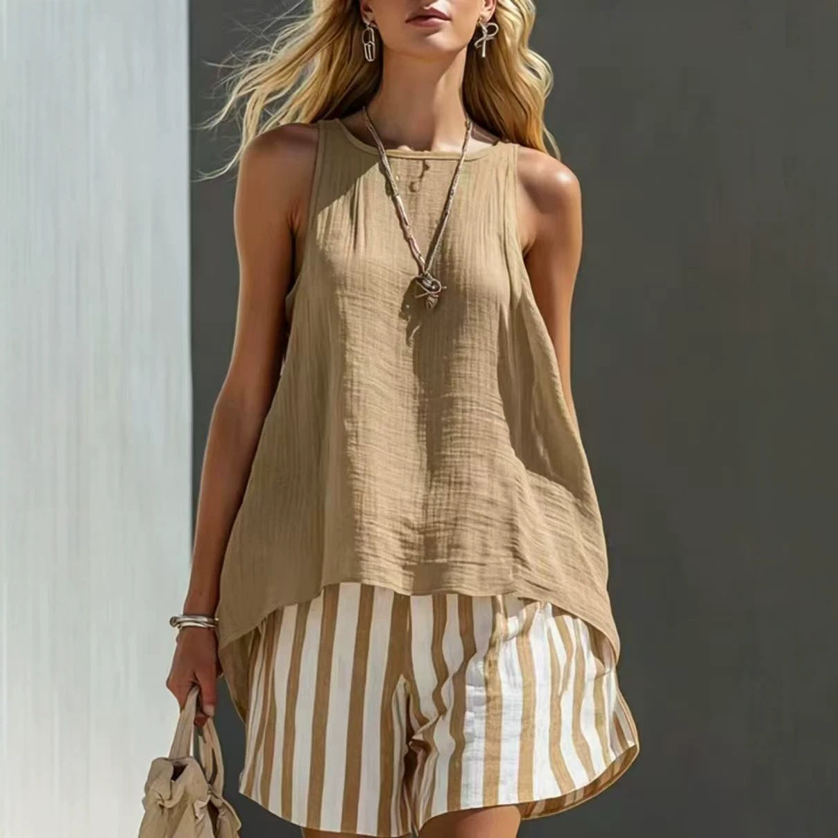 Women's V-Neck Long-Sleeve Loose-Fit Button-Up Shirt FitiqueFit