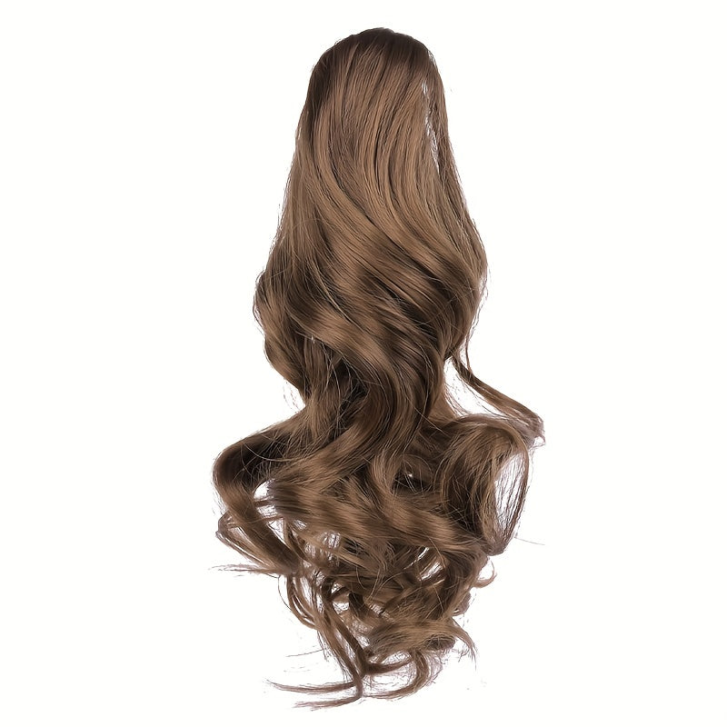 Claw Clip In Body Wave Hair Extensions Long Curly Wavy Ponytail Hair Extensions Synthetic Hair Pieces for Women Girls, Quick Hairstyle, Clip In Hair, Fashionable Wig, Loose Wave, Durable Clipins, Highquality Extensions, Wavy NovaCart