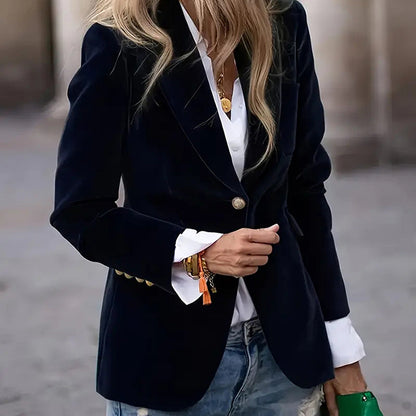 Women’s Slim-Fit Notch-Lapel Blazer FitiqueFit