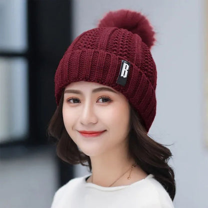 Warm Knitted Beanie & Scarf Women | Cozy Winter Bundle FitiqueFit