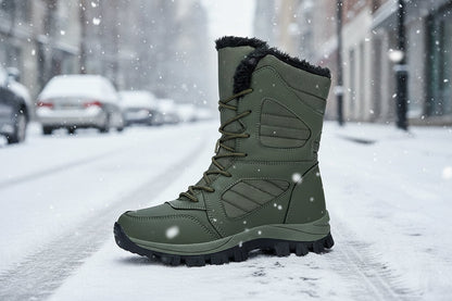 Women’s Winter Snow Boots – Fleece Lined Waterproof Cotton Boots FitiqueFit