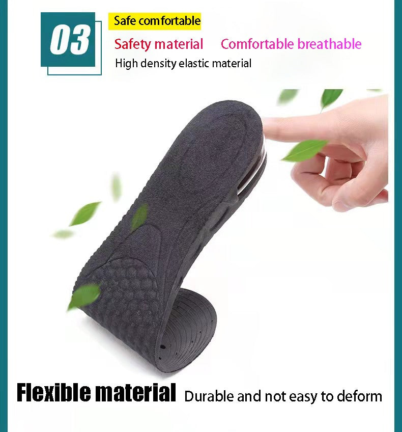 [Height Boost Insole] Adjustable Height Increase Insole | 3-9cm Invisible Shoe Heel Insert, Taller Support Absorbant Foot Pad Cushion NovaCart