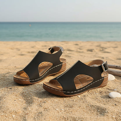 Women's Casual Velcro Strap Sandals FitiqueFit