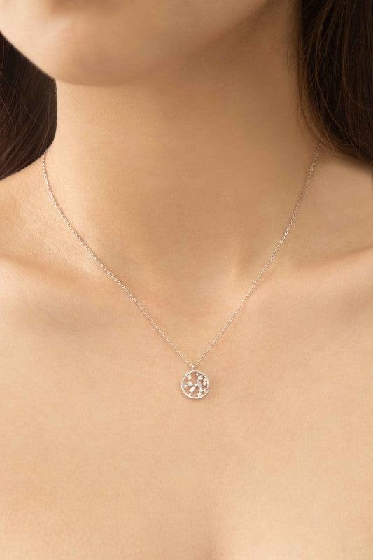 Circle Stone Necklace | Silver Shop Style & More | Fresh Looks, Everyday Deals & Free Shipping