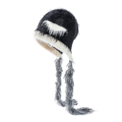 Cat Ears Mink Wool Ear-Protection Knitted Hat — Cozy Animal Ear Beanie FitiqueFit