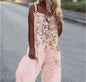 Women's Butterfly Print Overalls – Sleeveless Loose Fit Suspender Pants FitiqueFit