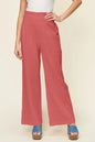 Double Take Full Size Texture Smocked Waist Wide Leg Pants New Era Fashion LLc