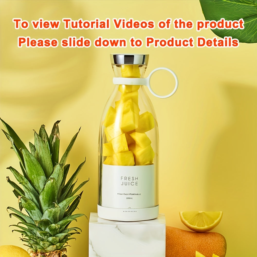 [Portable Fruit Blender] Wireless Mini Fruit Blender Juicer - 350ML Portable Electric, Perfect for On-the-Go! NovaCart