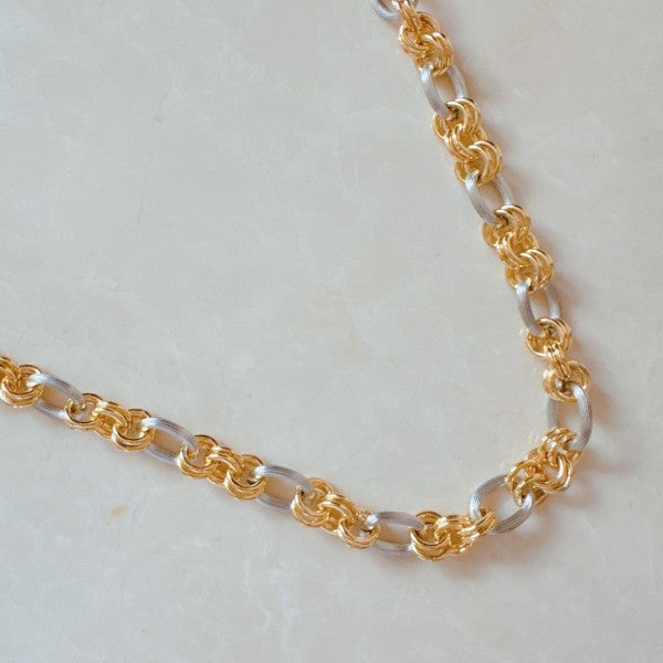 A Statement Two Tone Chain Necklace Shop Style & More | Fresh Looks, Everyday Deals & Free Shipping