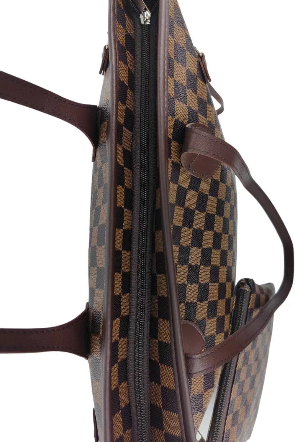 Checkered PVC Two-Piece Bag Set New Era Fashion LLc